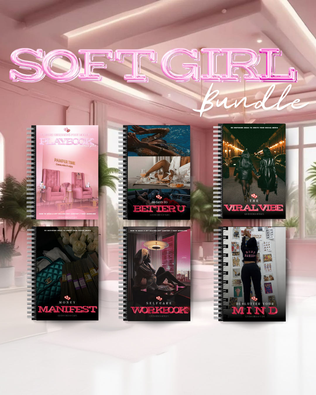 The Soft Girl 🌸✨ Bundle ALL 6 NEW EBOOKS to enter your Softie Era 🌸✨💕🦶🏾💅🏾