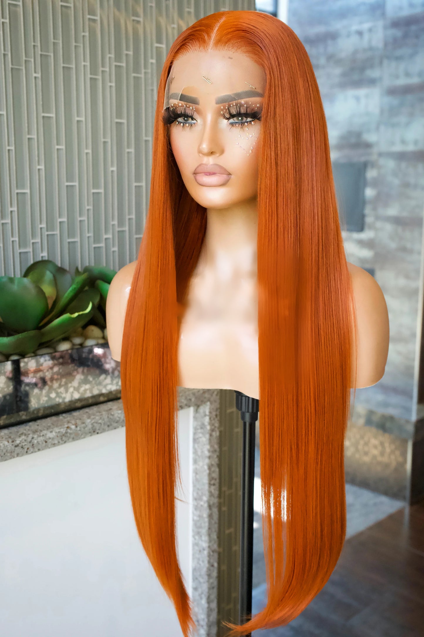 GINGER 30inch PRE COLORED, PRE PLUCKED, PRE CUT / LAYERED HD LACE WIG